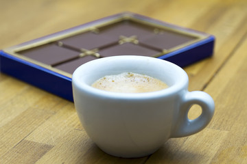 Espresso und Schokolade