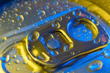 Top of drinks can with pop top