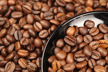 Plate with Coffee Beans