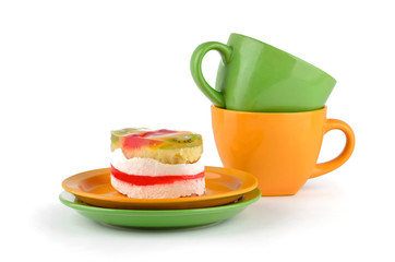 Exotic cakes with citrus