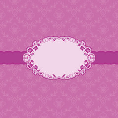 Template frame design for greeting card .