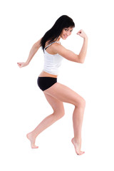 Young fitness woman doing exercise