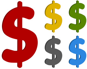 Colorful Cash and Money Icon