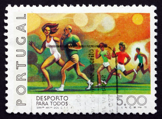 Postage stamp Portugal 1978 Running, Sport for all