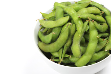 Soybean isolated on white background