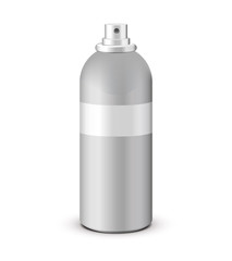 Deodorant Spray Gray Can Bottle