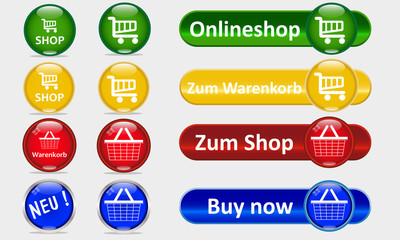 Onlineshop Buttons