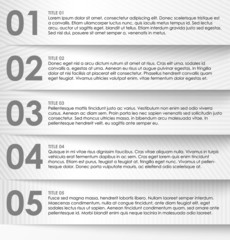 Infographics options banner, numbered banner