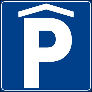 SEGNALE STRADALE INDICAZIONE PARCHEGGIO COPERTO