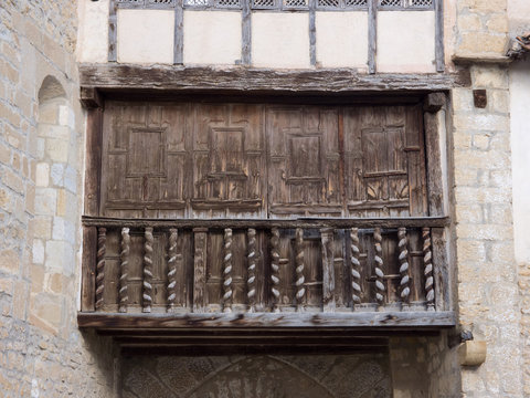 balcon de madera