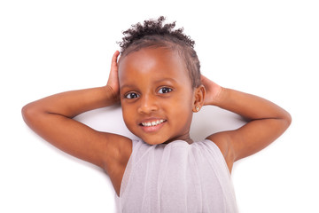 Adorable african little girl