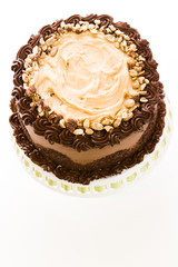 Obraz na płótnie Canvas Peanut butter mousse cake