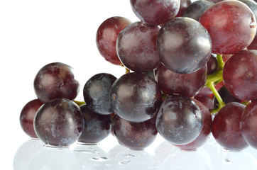 Grapes isolated on white background