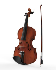 Fototapeta na wymiar Memory Stick Violin and Fiddle Pojedynczo na białym tle