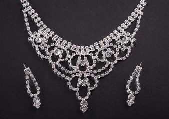 Diamond Necklace And Earrings © Andrey Popov