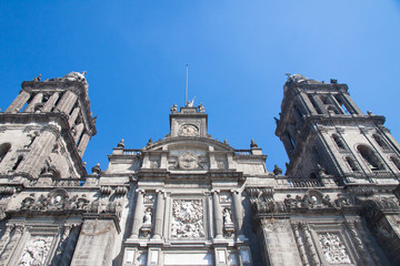 Fototapeta na wymiar Mexico City Katedra, Zocalo, Meksyk