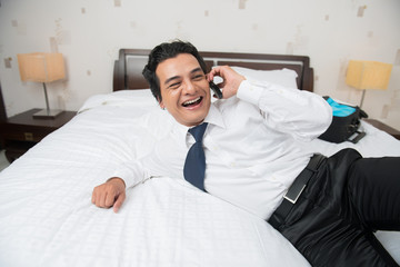 Relaxed businessman