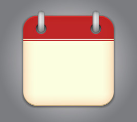 Vector calendar app icon