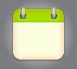 Vector calendar app icon