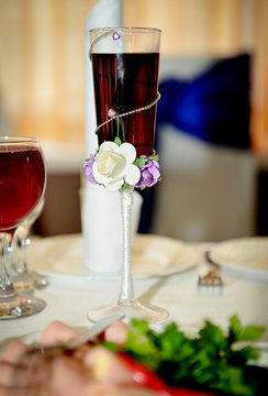 Wedding wine glass