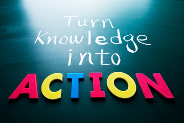Turn knowledge into action