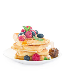 Waffeln mit Beeren
