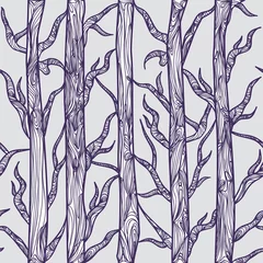 Foto auf Acrylglas Vögel im Wald Textur mit Bäumen