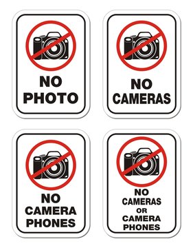 No Camera Phones Signs