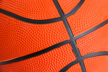 Basketball, close up