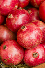 Pomegranates on display