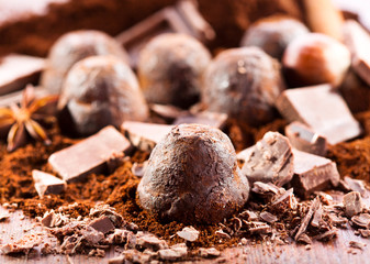 chocolate truffles