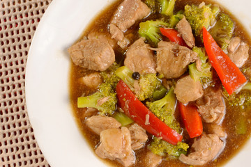 pork brocoli