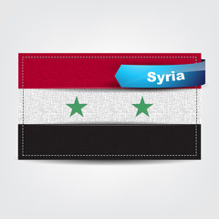 Fabric texture of the flag of Syria