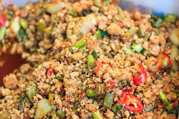 Thai cuisine at the market