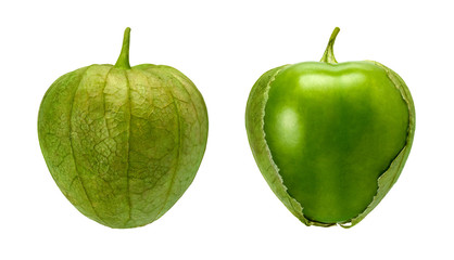 Tomatillo Pair isolated on white