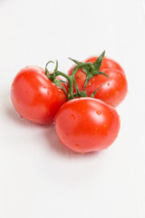 fresh tomatoes with branch