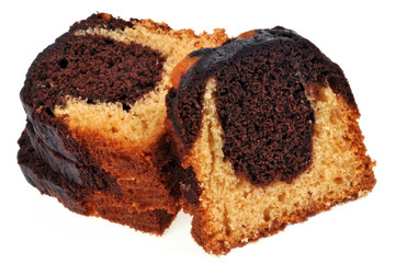 Tranches de marbré au chocolat