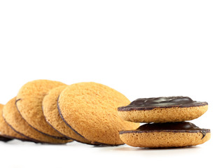 Jaffa cakes - traditional sweet cookies