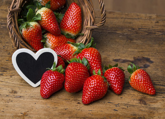 fresh garden strawberries