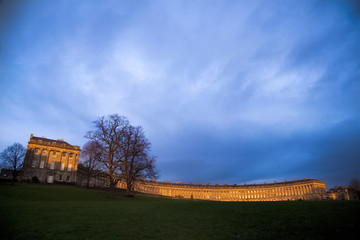 Royal Crescent at sunset