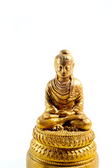 buddha statue on a white background