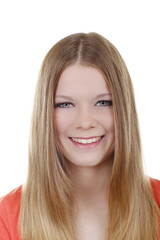 Fototapeta premium Hübsches Mädchen mit langen Haaren - pretty girl with long hair
