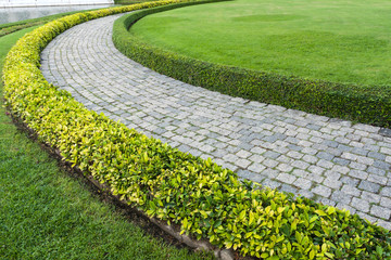 The Stone block walk path