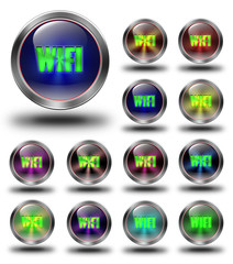 WIFI glossy icons, crazy colors