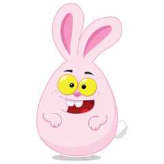 Easter egg shaped Easter bunny
