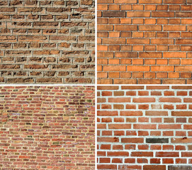 Brick wall collage