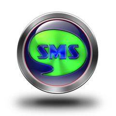 Sms glossy icon