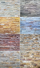 Stone collage background