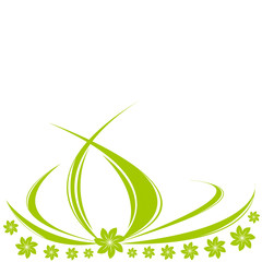 Abstrakter Hintergrund mit Blumen