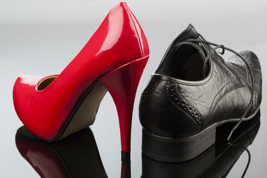 High Heels und Herrenschuh